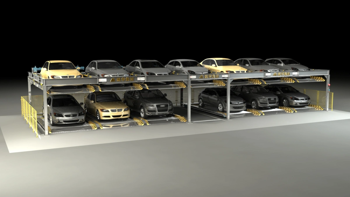 2Floors Puzzle Parking For 13 Cars 1200x676