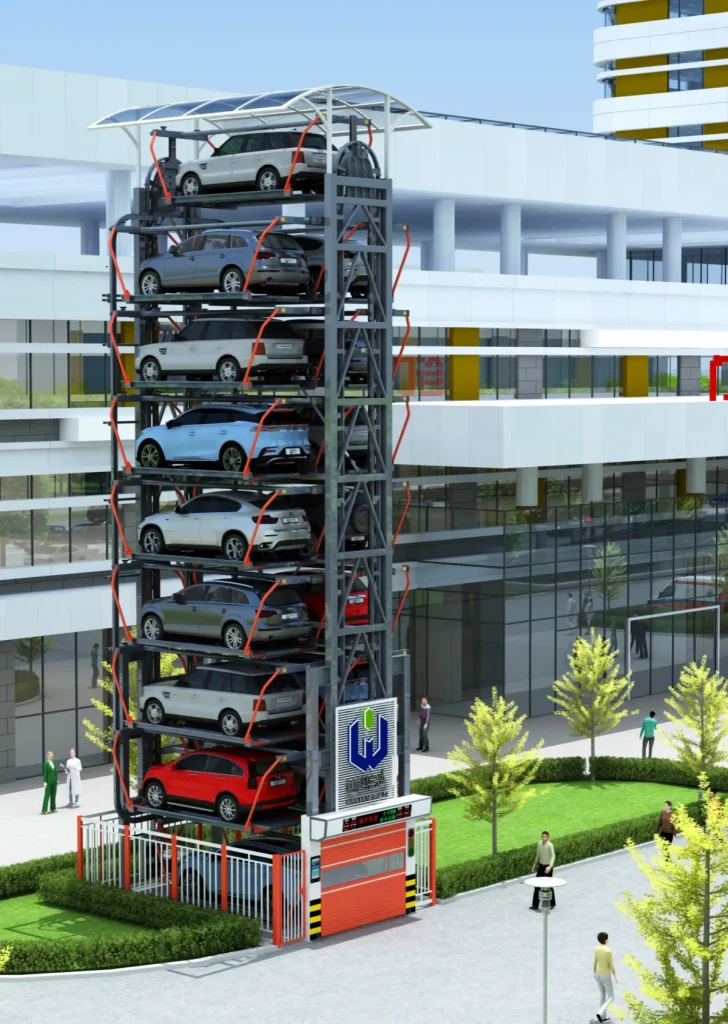 Reference for application of rotating tower parking 