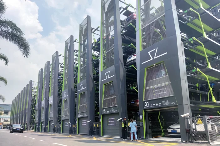 Rotary Tower Parking System For 16 Cars