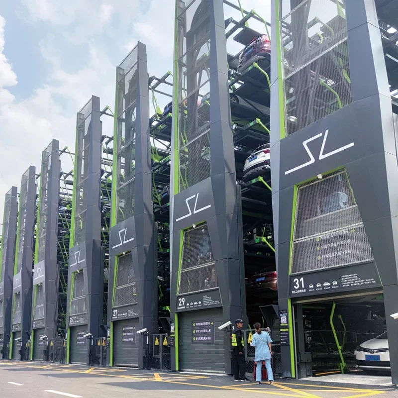 Rotary Tower Parking System For 16 Cars